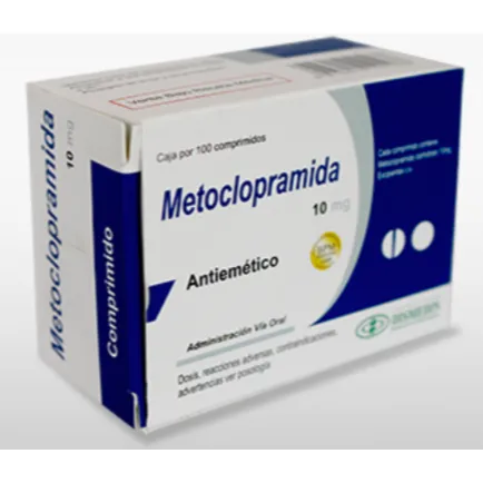METOCLOPRAMIDA 10 MG CAJA X 100 COMPRIMIDOS - Ecofarma